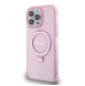 Iphone 15 Pro Max Guess - Iml Ringställfunktion Magsafe-fodral Med Glitter - Rosa