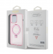 Iphone 15 Pro Max Guess - Iml Ringställfunktion Magsafe-fodral Med Glitter - Rosa