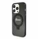 Iphone 15 Pro Max Guess - Iml Ringställfunktion Magsafe-fodral Med Glitter - Svart