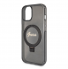 Iphone 15 Guess - Iml Ringställfunktion Magsafe-fodral Med Glitter - Svart