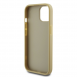 Iphone 13 Guess - Pu-fodral Fast Glitter Med Stor 4g Metalllogo - Guld