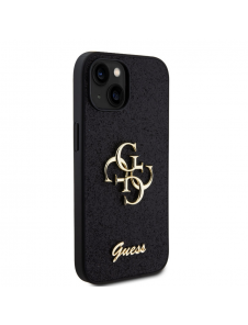 Iphone 13 Guess - Pu-fodral Fast Glitter Med Stor 4g Metalllogo - Svart