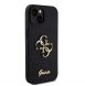 Iphone 13 Guess - Pu-fodral Fast Glitter Med Stor 4g Metalllogo - Svart
