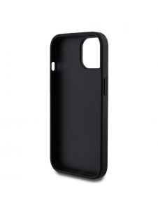 Iphone 12 / 12 Pro-guess - Pu-fodral Fast Glitter Med Stor 4g Metalllogo - Svart