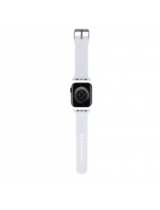 Karl - Apple Watch Strap Gummi Nft K Huvudlogo - Vit-38/40mm