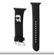 Karl - Apple Watch Strap Gummi Nft K Huvudlogo - Svart-38/40mm
