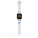 Karl - Apple Watch Strap Gummi Nft Choupette Huvudlogo - Vit-42/44mm