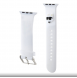 Karl - Apple Watch Strap Gummi Nft Choupette Huvudlogo - Vit-38/40mm