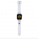 Karl - Apple Watch Strap Gummi Nft Choupette Huvudlogo - Vit-38/40mm