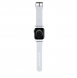 Karl - Apple Watch Strap Gummi Nft Logologor För Karl Och Choupette Huvud - Vit-38/40mm