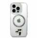 Iphone 15 Pro Karl - Magsafe - Iml Metal Outline Nft Karl & Choupette - Transparent