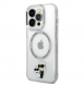 Iphone 15 Pro Karl - Magsafe - Iml Metal Outline Nft Karl & Choupette - Transparent