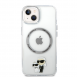 Iphone 15 Plus Karl - Magsafe - Iml Metal Outline Nft Karl & Choupette - Transparent