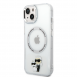 Iphone 15 Plus Karl - Magsafe - Iml Metal Outline Nft Karl & Choupette - Transparent