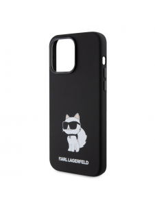 Iphone 15 Pro Max Karl - Liquid Silikone Choupette Nft - Svart