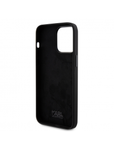 Iphone 15 Pro Karl - Flytande Silikonfodral Choupette Nft - Svart
