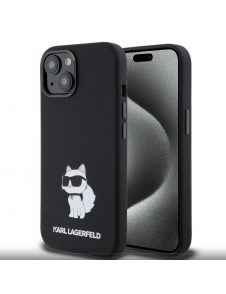Iphone 15 Karl - Liquid Silikone Choupette Nft - Svart