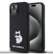 Iphone 15 Karl - Liquid Silikone Choupette Nft - Svart