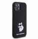 Iphone 15 Karl - Liquid Silikone Choupette Nft - Svart