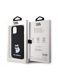 Iphone 15 Karl - Liquid Silikone Choupette Nft - Svart