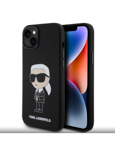 Iphone 15 Plus Karl - Liquid Silikonecase Ikonik Nft - Svart
