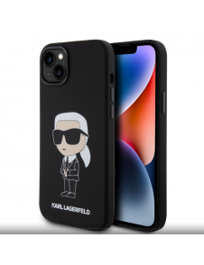 Iphone 15 Plus Karl - Liquid Silikonecase Ikonik Nft - Svart