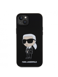 Iphone 15 Plus Karl - Liquid Silikonecase Ikonik Nft - Svart