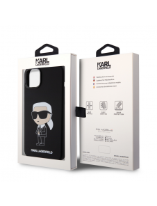 Iphone 15 Plus Karl - Liquid Silikonecase Ikonik Nft - Svart