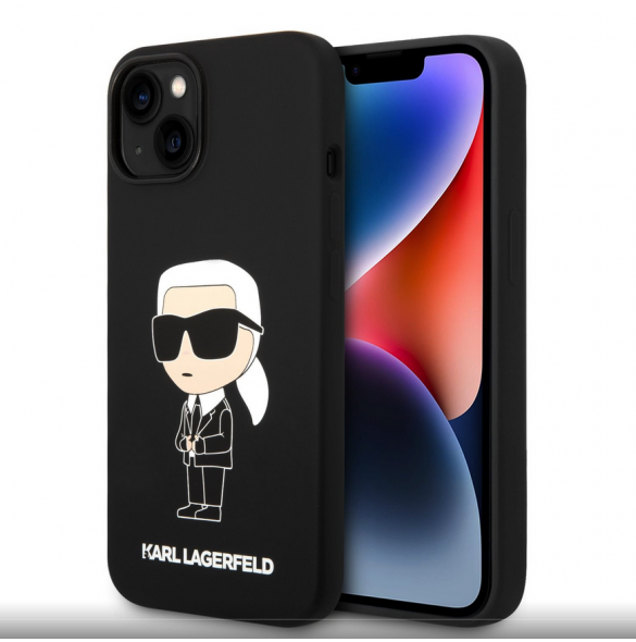 Iphone 15 Karl - Liquid Silikone Case Ikonik Nft - Svart