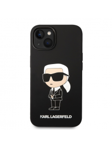 Iphone 15 Karl - Liquid Silikone Case Ikonik Nft - Svart
