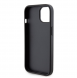Iphone 15 Karl Lagerfeld - Gripställ Fodral Saffiano Med Metalllogo Karl Och Choupette - Svart