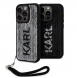 Karl Lagerfeld Paljetter Vändbart Fodral för iPhone 15 Pro Max Svart/Silver