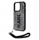 Karl Lagerfeld Paljetter Vändbart Fodral för iPhone 15 Pro Max Svart/Silver