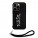 Karl Lagerfeld Paljetter Vändbart Fodral för iPhone 15 Pro Max Svart/Silver