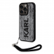 Karl Lagerfeld Paljetter Vändbart Fodral för iPhone 15 Pro Max Svart/Silver