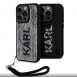 Karl Lagerfeld Paljetter Vändbart Fodral till iPhone 15 Pro Svart/Silver