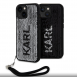 Karl Lagerfeld Paljetter Vändbart Fodral till iPhone 15 Svart/Silver
