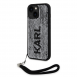 Karl Lagerfeld Paljetter Vändbart Fodral till iPhone 15 Svart/Silver