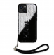 Karl Lagerfeld Paljetter Vändbart Fodral till iPhone 15 Svart/Silver