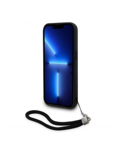 Karl Lagerfeld Paljetter Vändbart Fodral till iPhone 13 Pro Max Svart/Silver