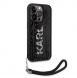 Karl Lagerfeld Paljetter Vändbart Fodral till iPhone 13 Pro Max Svart/Silver