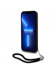Karl Lagerfeld Paljetter Vändbart Fodral till iPhone 13 Pro Svart/Silver