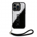 Karl Lagerfeld Paljetter Vändbart Fodral till iPhone 13 Pro Svart/Silver