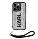 Karl Lagerfeld Paljetter Vändbart Fodral till iPhone 13 Pro Svart/Silver
