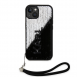Karl Lagerfeld Paljetter Vändbart Fodral till iPhone 13 Svart/Silver
