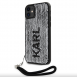 Karl Lagerfeld Paljetter Vändbart Fodral till iPhone 11 Svart/Silver