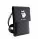 Karl Lagerfeld Saffiano Monogram Plånbok Telefonväska Choupette NFT Svart