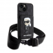 Karl Lagerfeld Saffiano Monogram Crossbody Ikonik NFT-fodral till iPhone 14 Svart