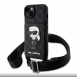 Karl Lagerfeld Saffiano Monogram Crossbody Ikonik NFT-fodral till iPhone 14 Svart