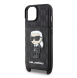 Karl Lagerfeld Saffiano Monogram Crossbody Ikonik NFT-fodral till iPhone 14 Svart